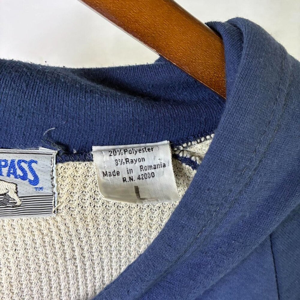 Vintage Kodiak Pass Blue Thermal Lined Zip Up Hoodie