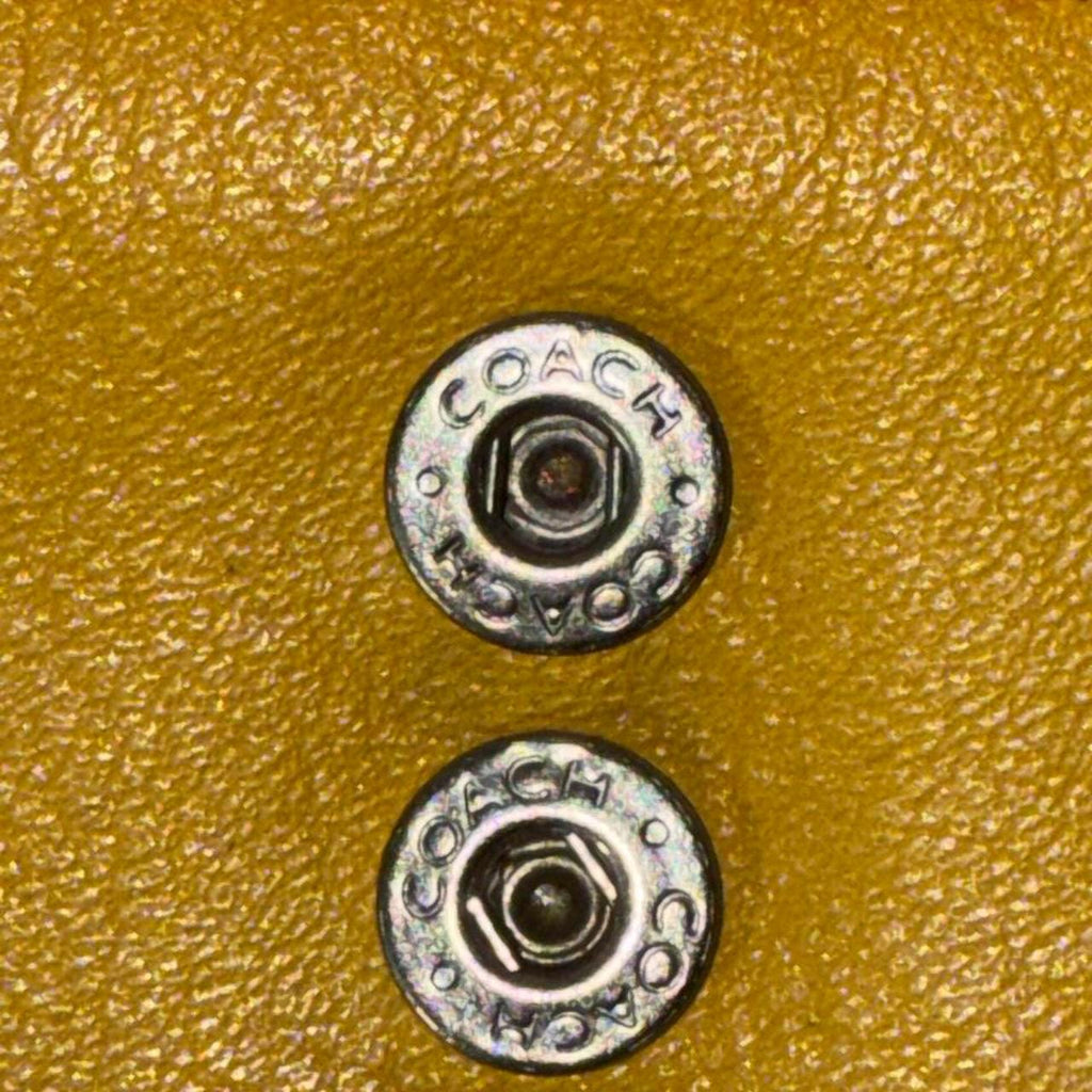 Vintage Coach Women's Yellow Wallet