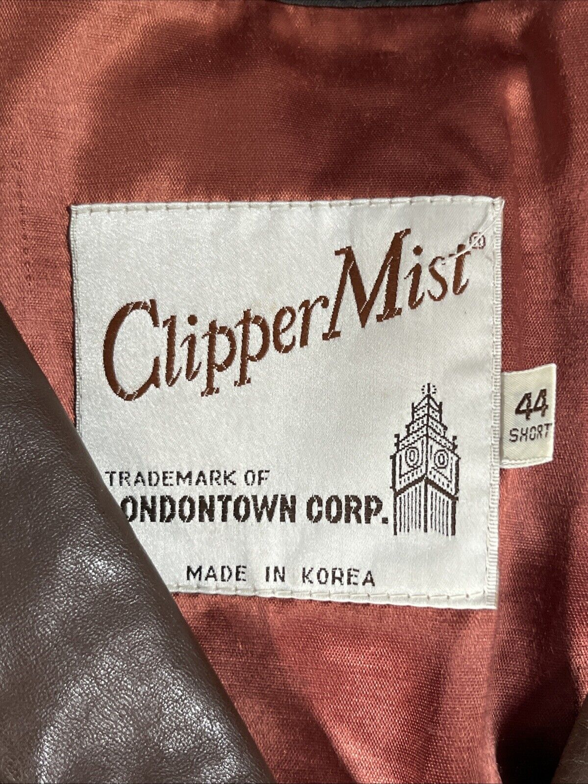 Vintage 70s Clipper Mist Genuine Leather Jacket