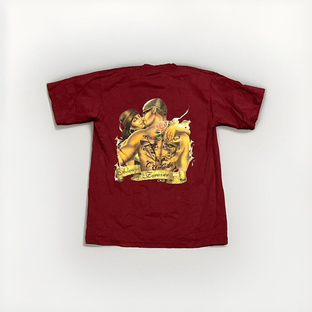 Vintage Y2K Laugh Now Cry Later Cholo T Shirt