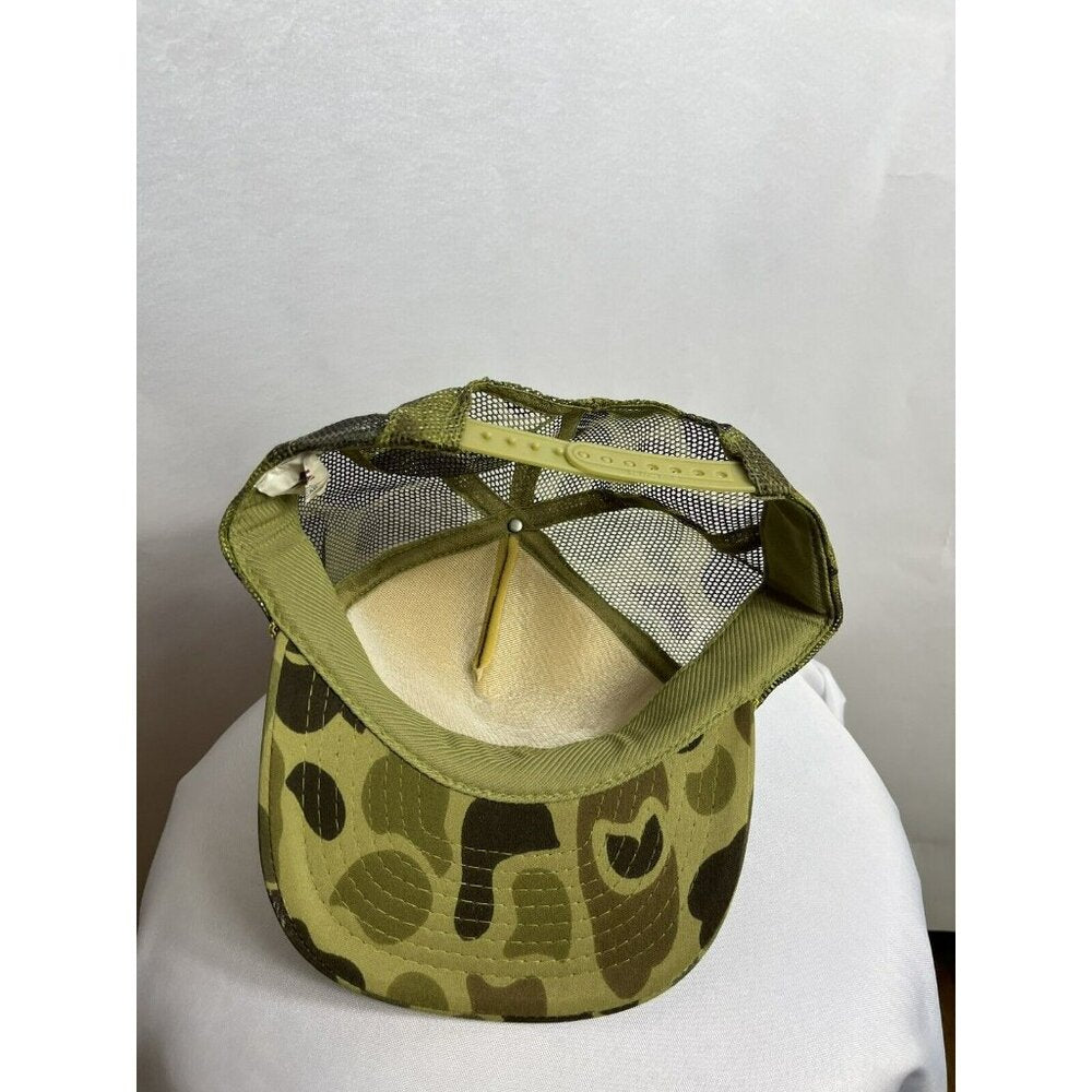 Vintage 80s 90s Duck Camo Trucker Hat