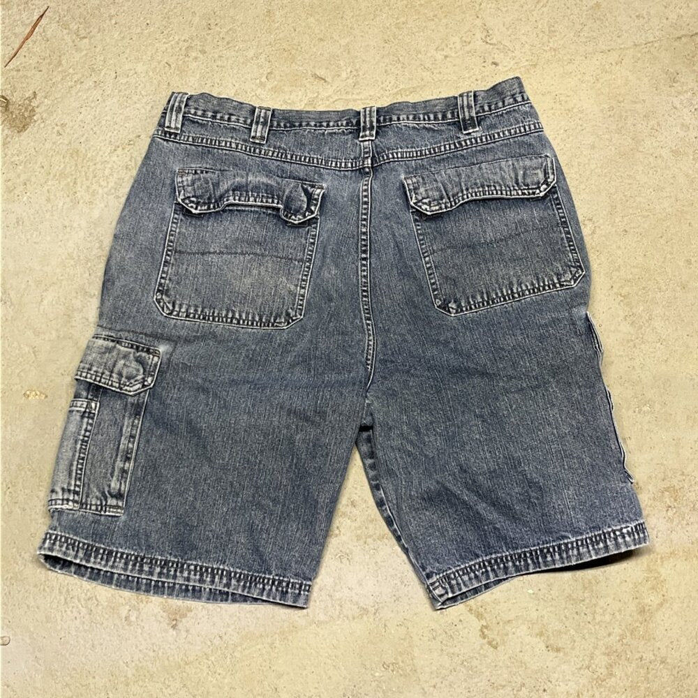 Wrangler Originals Men's Carpenter Shorts Blue, 100% Cotton Denim, Size 38