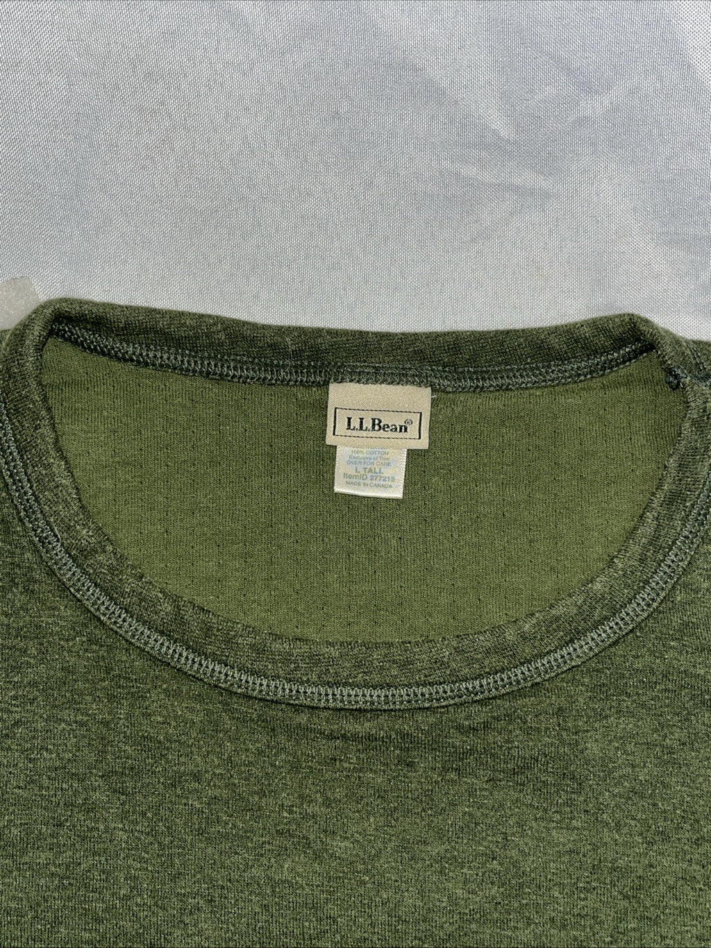 90s LL Bean Double Layer Wool Crewneck Pullover Shirt
