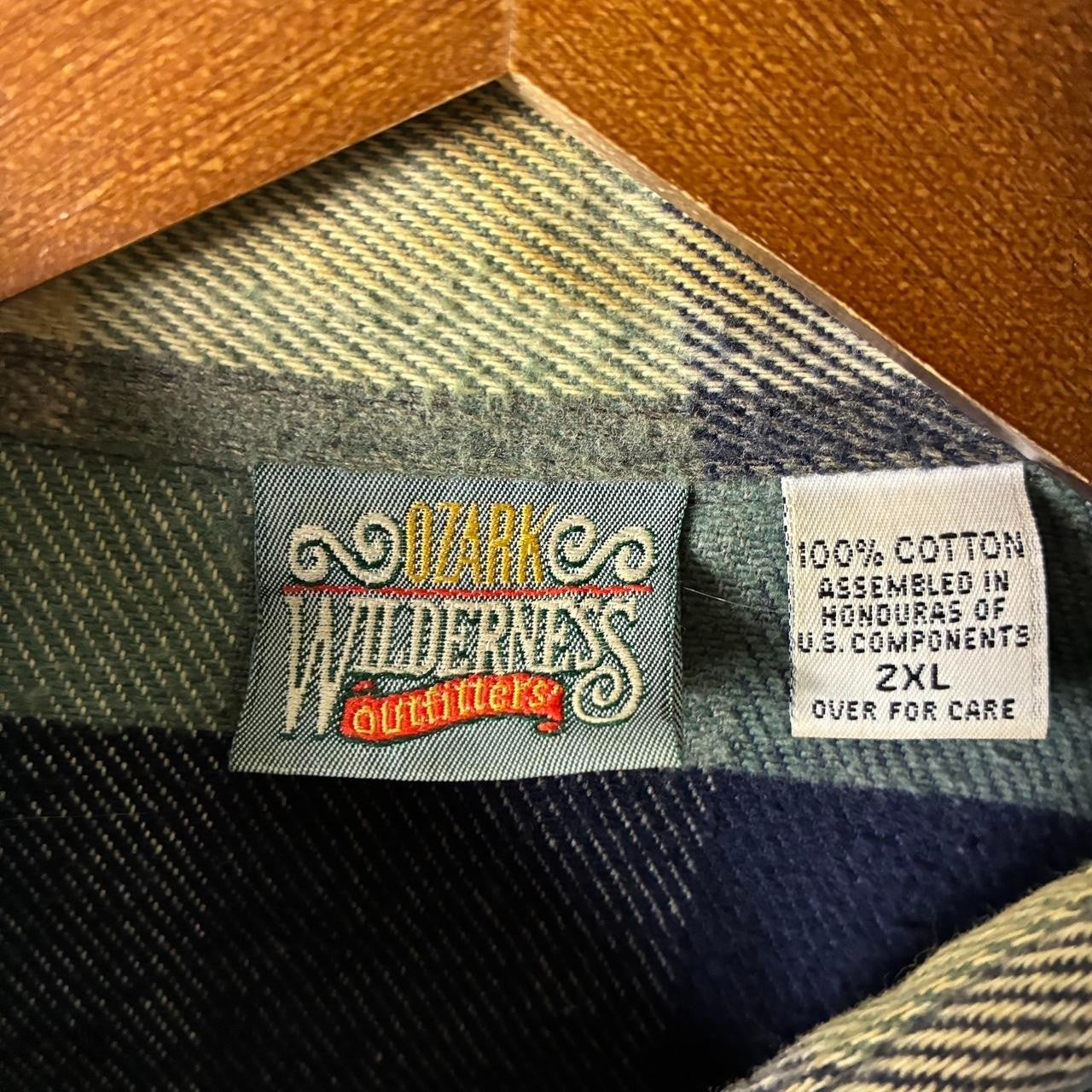 Vintage Blue Plaid Ozark Wilderness Heavy Flannel Shirt Shacket