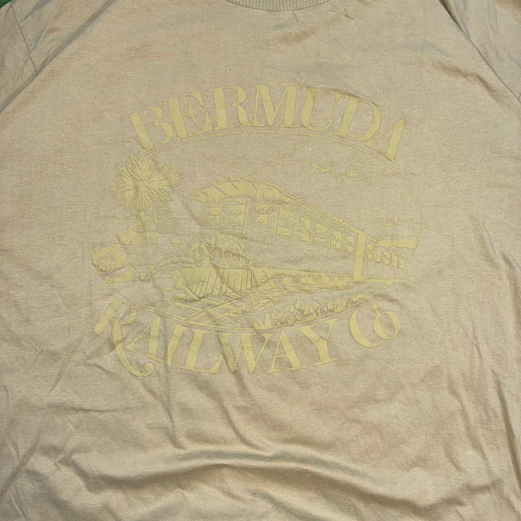 Vintage 90s Bermuda Railway Co T Shirt