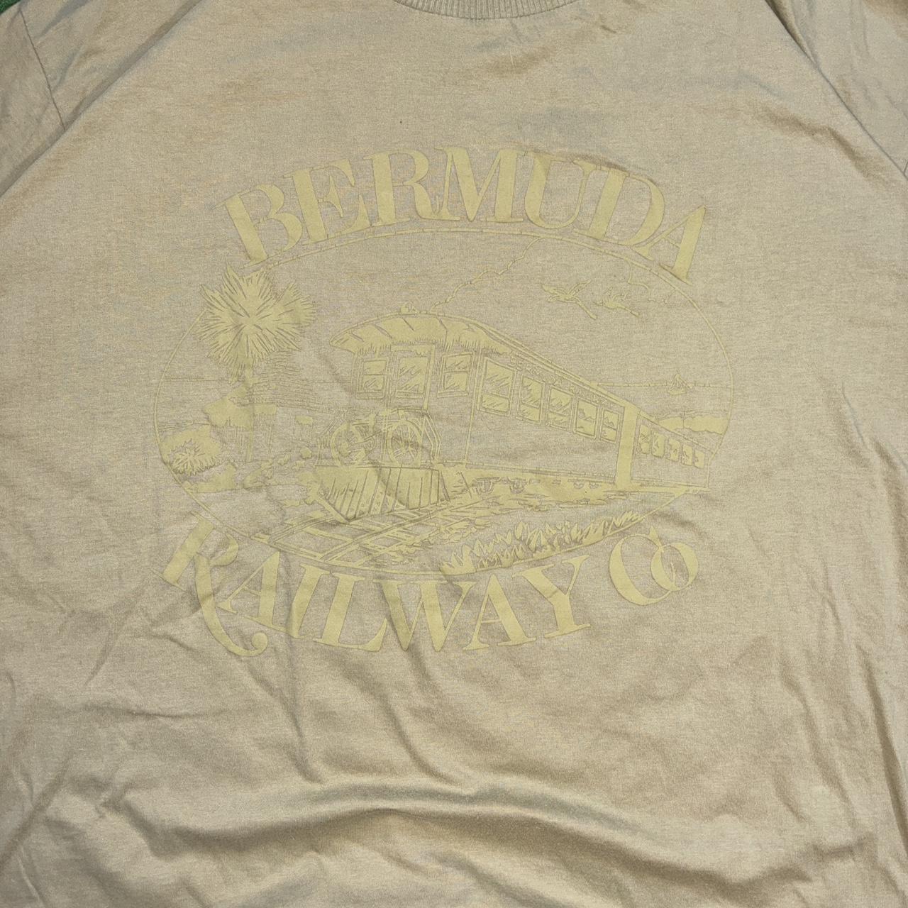 Vintage 90s Bermuda Railway Co T Shirt