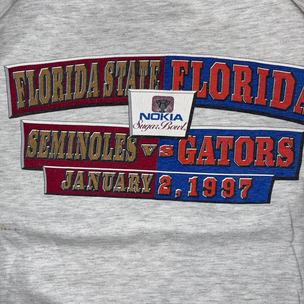 90s Florida State vs Gators Galt Sand Double sided tee