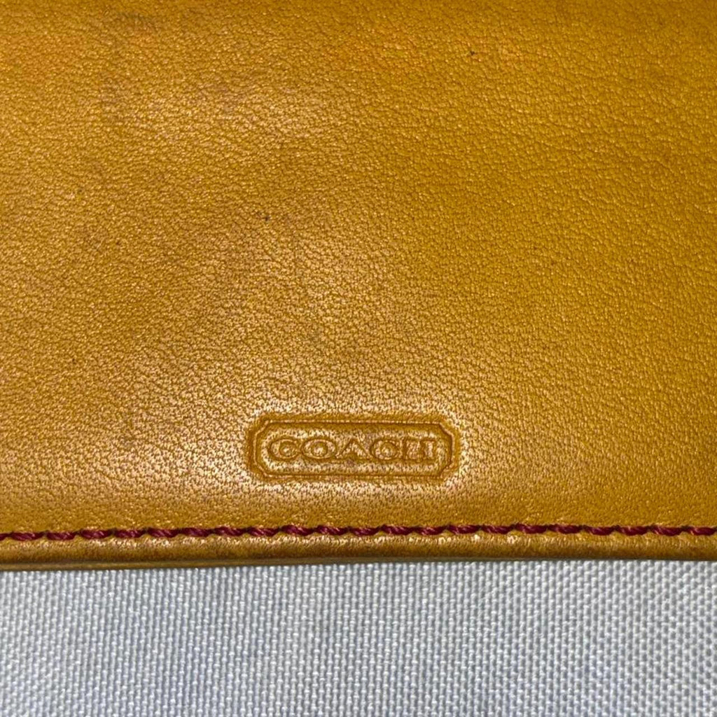 Vintage Coach Women's Yellow Wallet