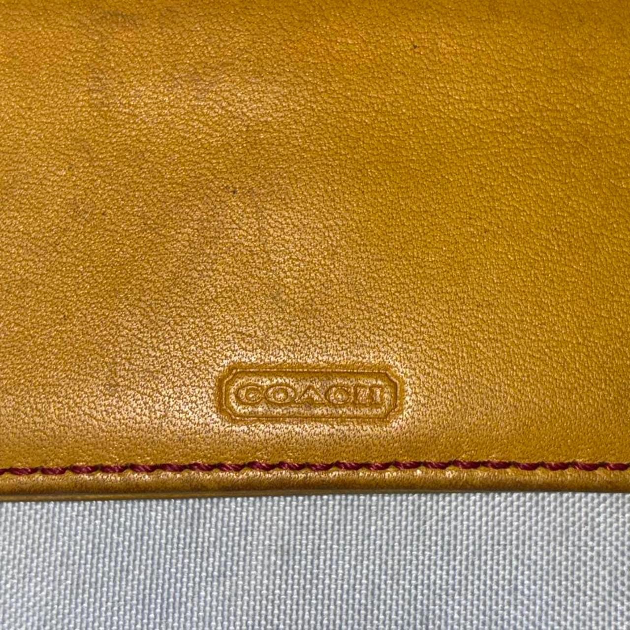 Vintage Coach Women's Yellow Wallet