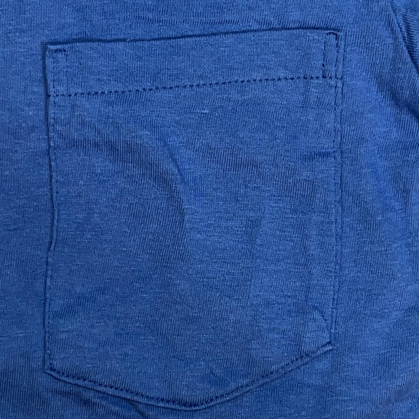 Vintage 70s Towncraft JCPenney Blank Pocket T Shirt Blue Sz L