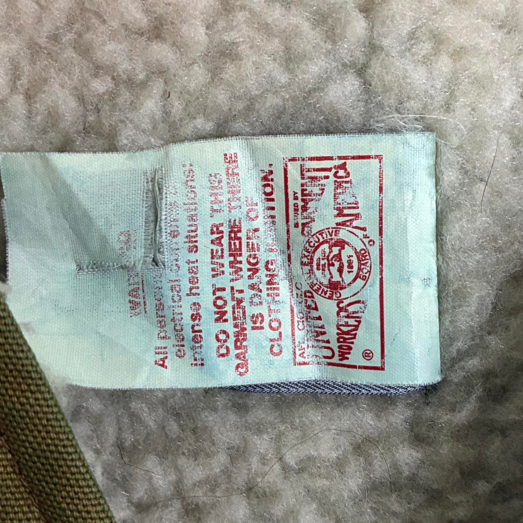 Custom Hand Painted Khaki Carhartt Sherpa Lined Canvas Vest