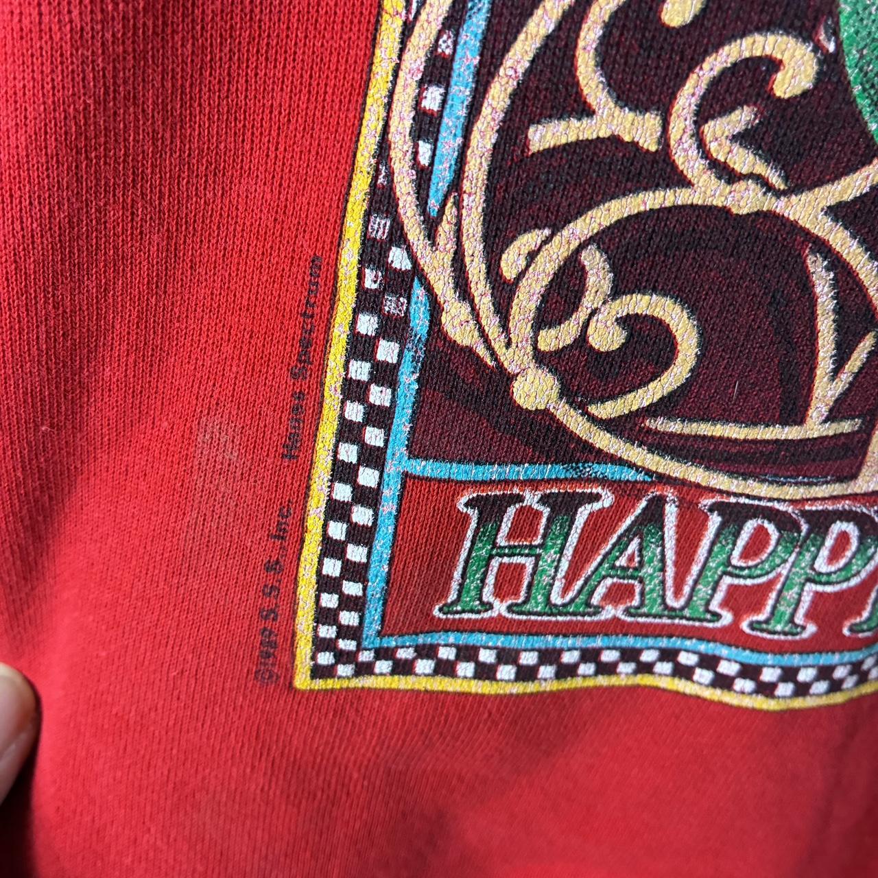 80 S Vintage Red Christmas Crewneck