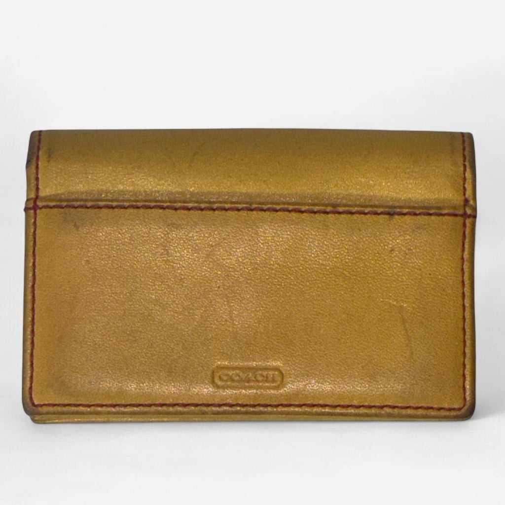 Vintage Coach Women's Yellow Wallet