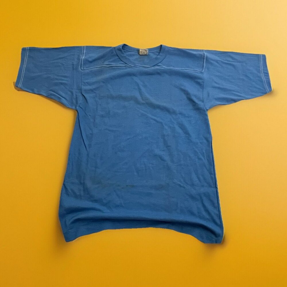 Vintage 70s Russell Athletic Navy Football T-Shirt