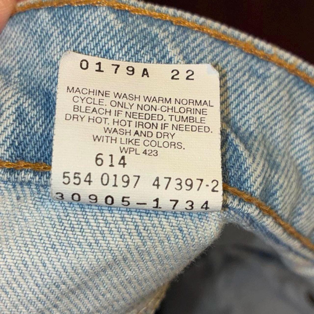 Vintage Levi's 550 Orange Tab Denim Shorts