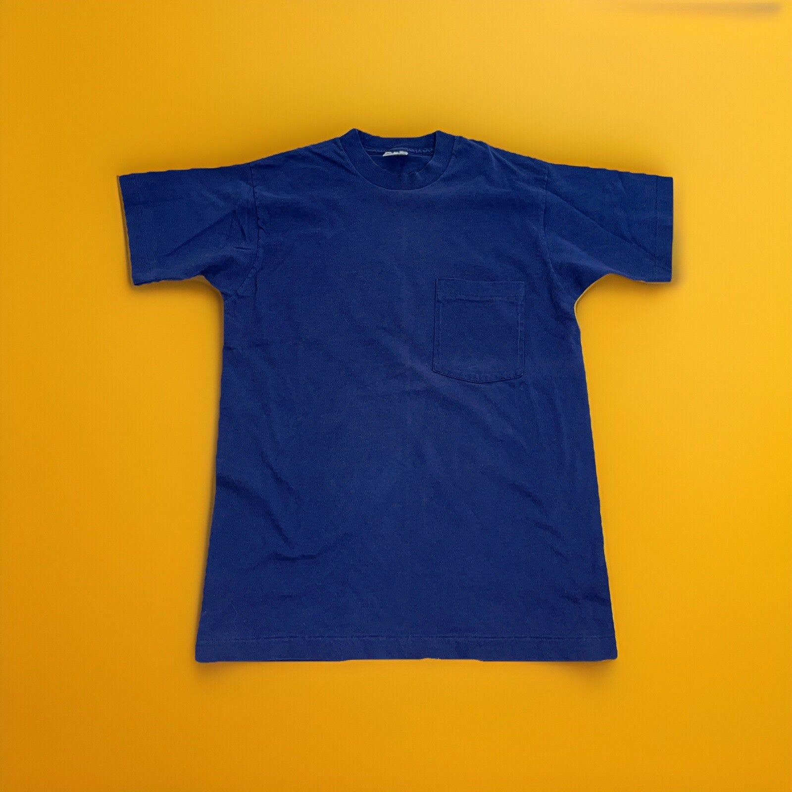 Vintage 80s 90s BVD Single Stitch Blank Selvedge Pocket T Shirt