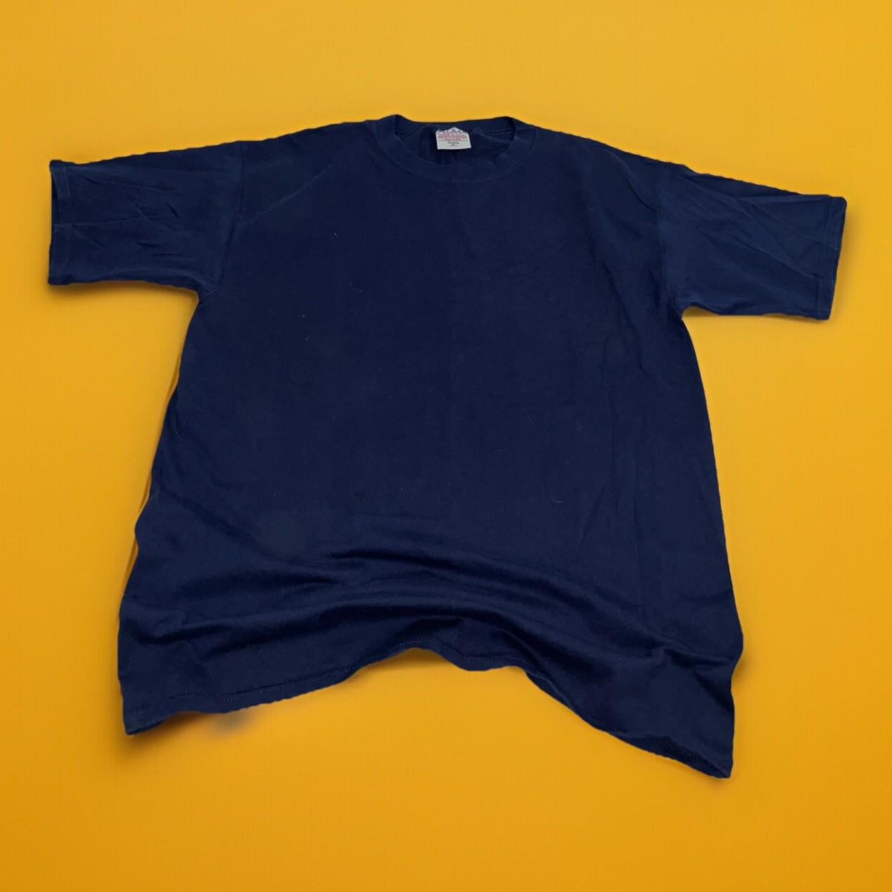 Vintage Pluma Heavyweight T Shirt Men’s M Blank Made In USA Navy Usa Cotton