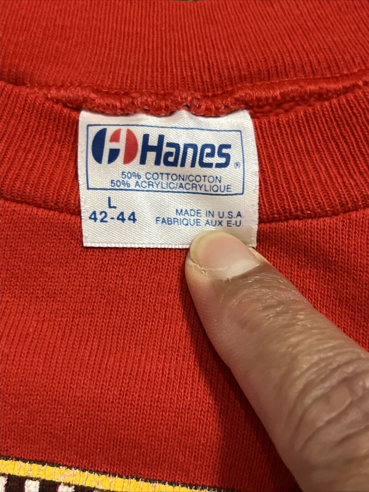 Vintage 80s Happy Holidays Santa Clause Crewneck Sweatshirt