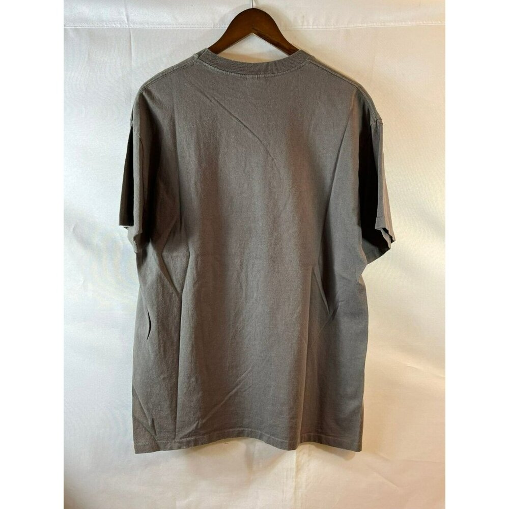 Vintage 90s Wolf and Moon Tee Sz XL Anvil Grey Made In USA Single Stitch