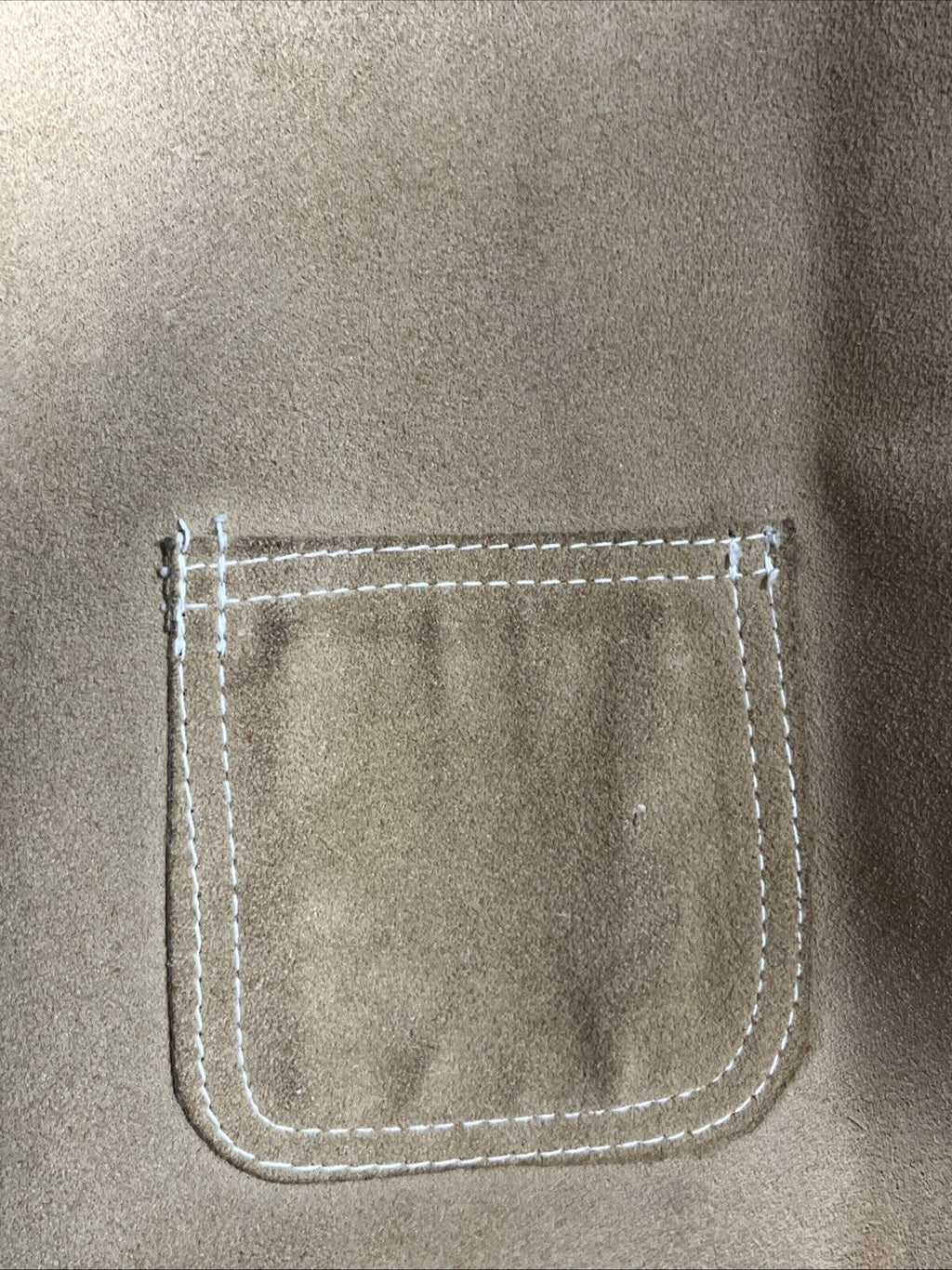 70s Sears The Leather Shop Suede Leather Vest