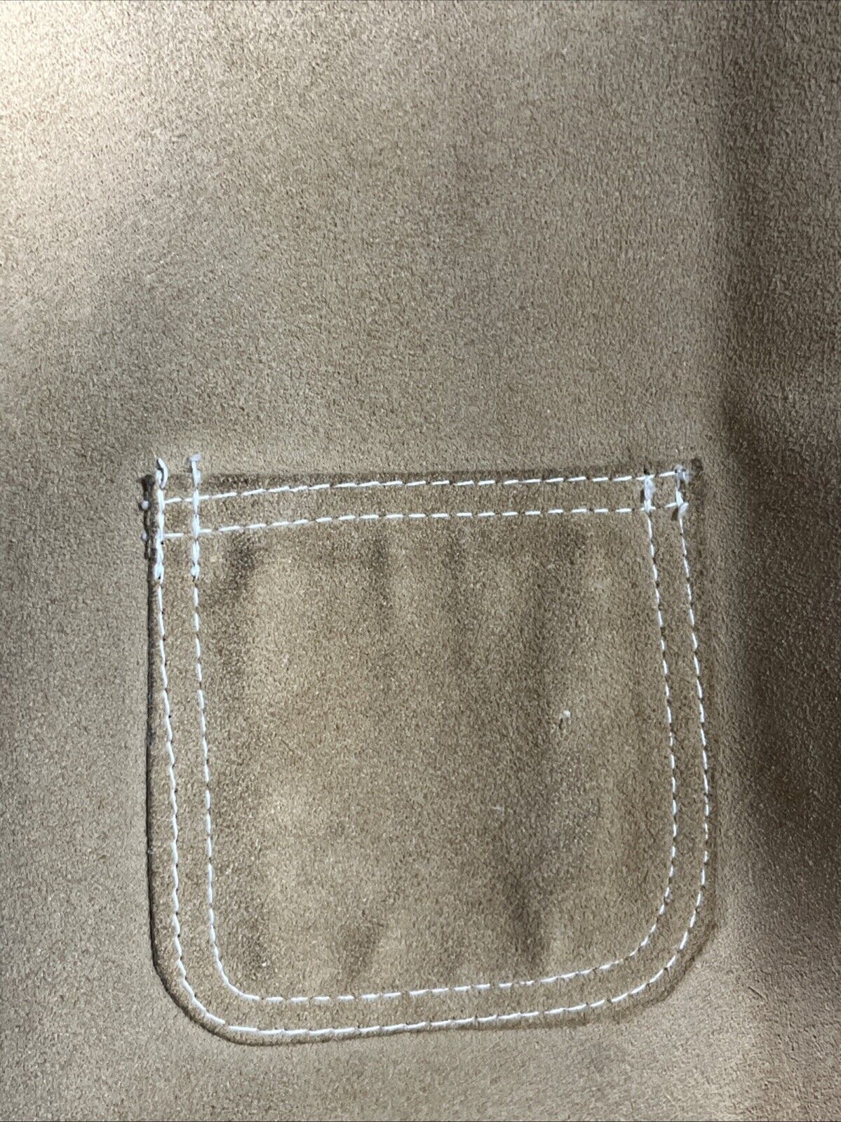 70s Sears The Leather Shop Suede Leather Vest