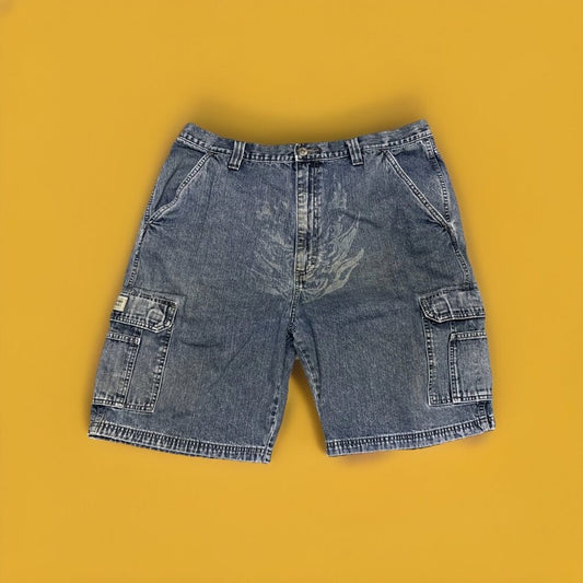 Wrangler Originals Men's Carpenter Shorts Blue, 100% Cotton Denim, Size 38