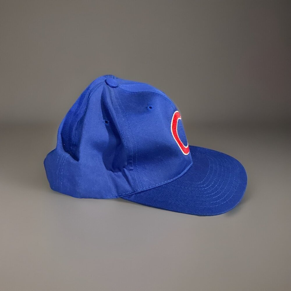 Vintage 90s MLB Chicago Cubs Headmaster Baseball Promo Snapback Hat 1996