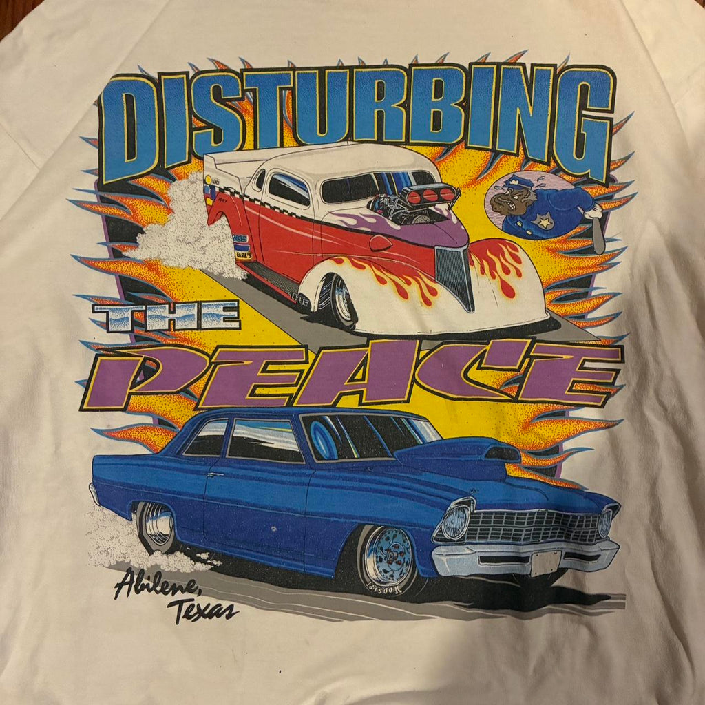 90s Disturbing the Peace Abilene Texas Car T Shirt