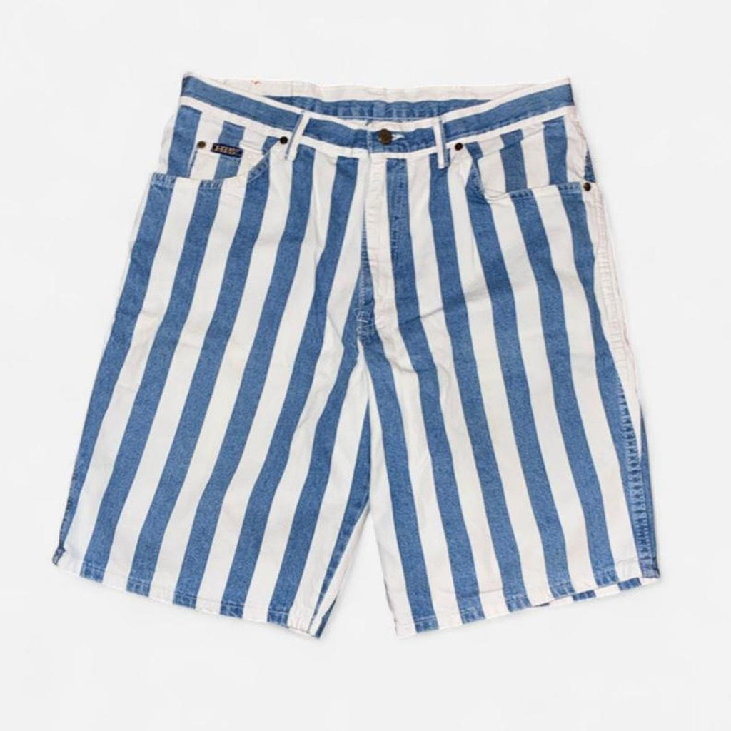 Vintage HIS Striped Denim Shorts