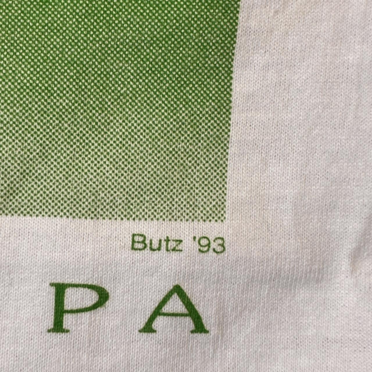 Screen Stars Men's White and Green T-shirt