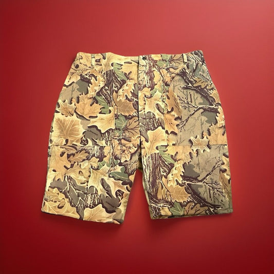Vintage Custom 10X Tan Camo Shorts Hunting Outdoor Made USA Sz 2XL