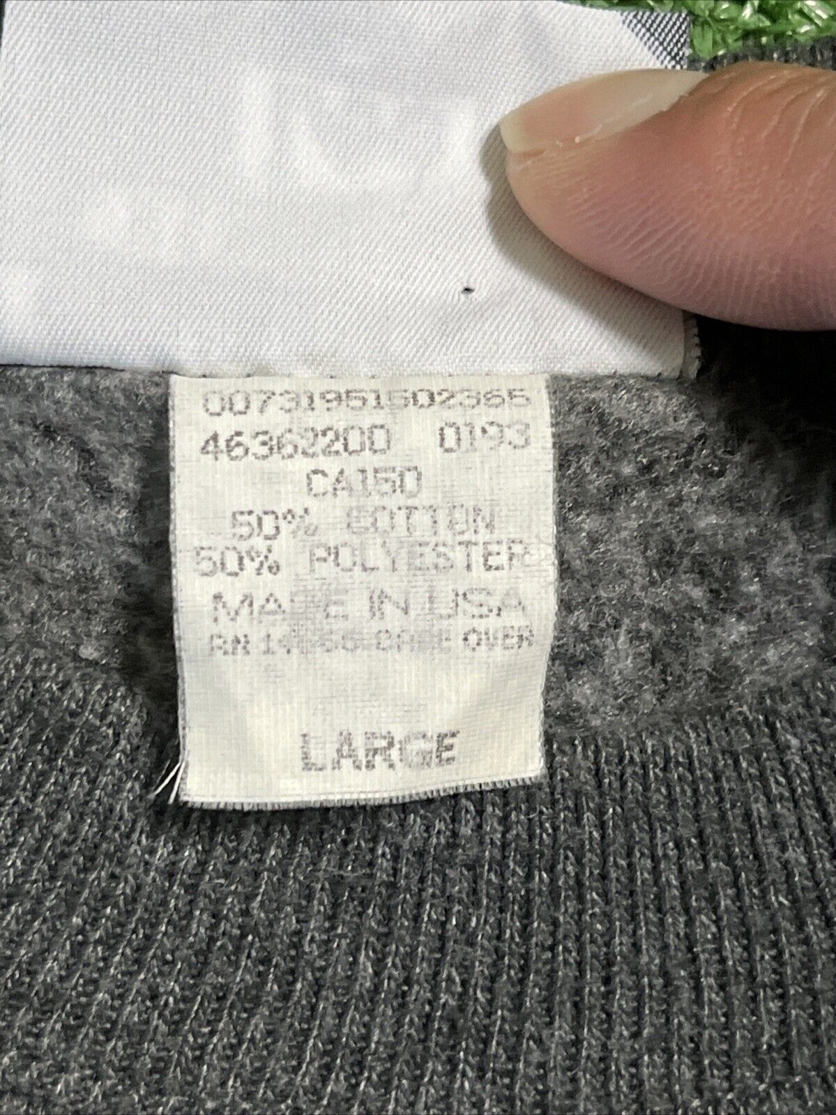 Vintage 90s Blank Lee Sport Heavyweight Sweatshirt Crewneck Teal Men’s Size L