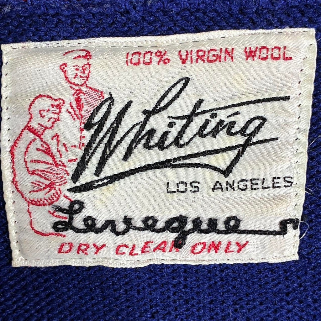 50s Whiting Wool Chain Stitch Cardigan