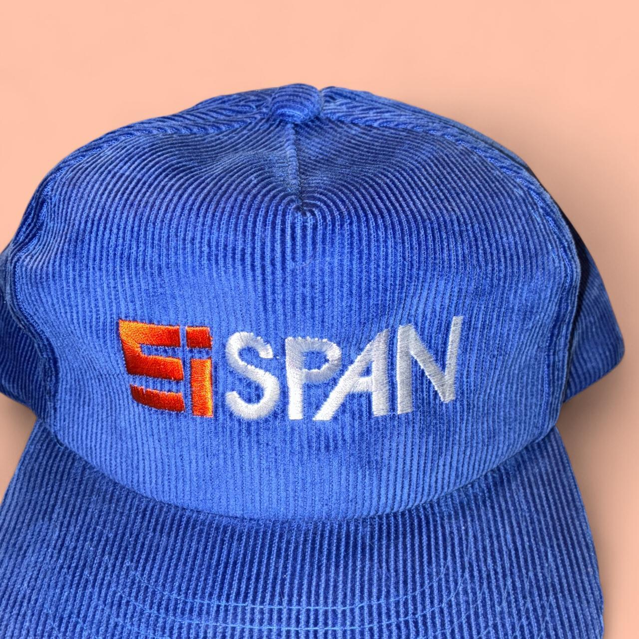 Vintage Blue Corduroy Si Span Snapback Hat