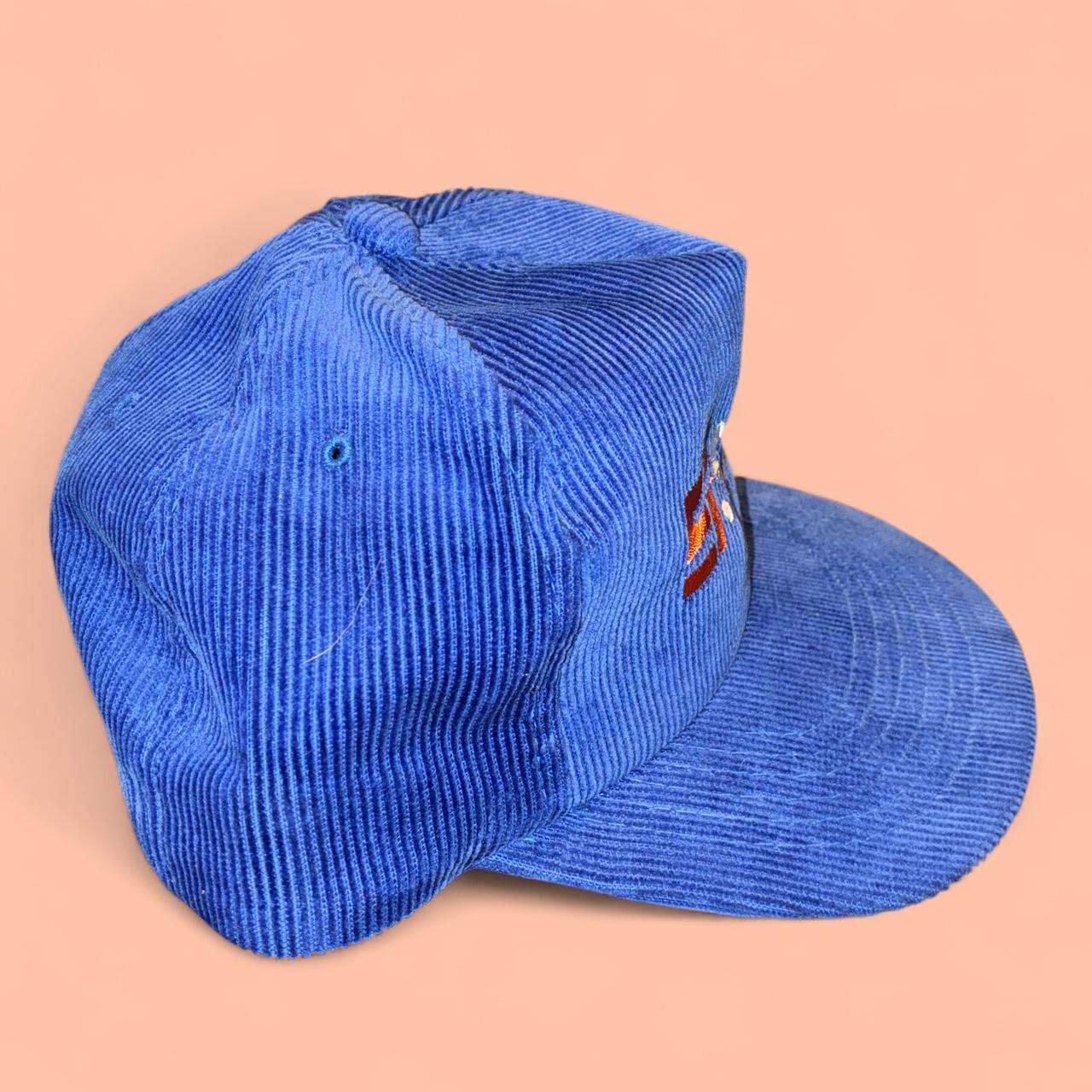 Vintage Blue Corduroy Si Span Snapback Hat