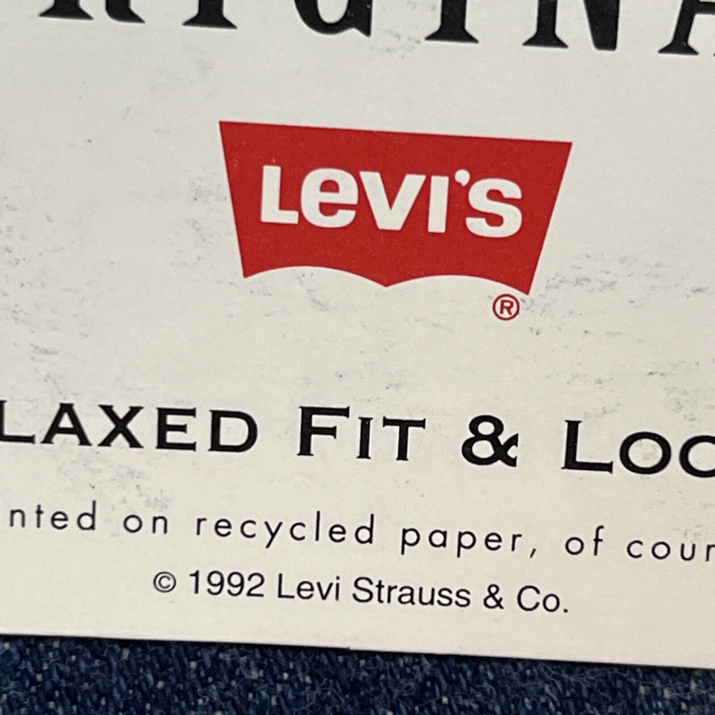 Vintage 90s Deadstock Levis 540 Orange Tab Jeans