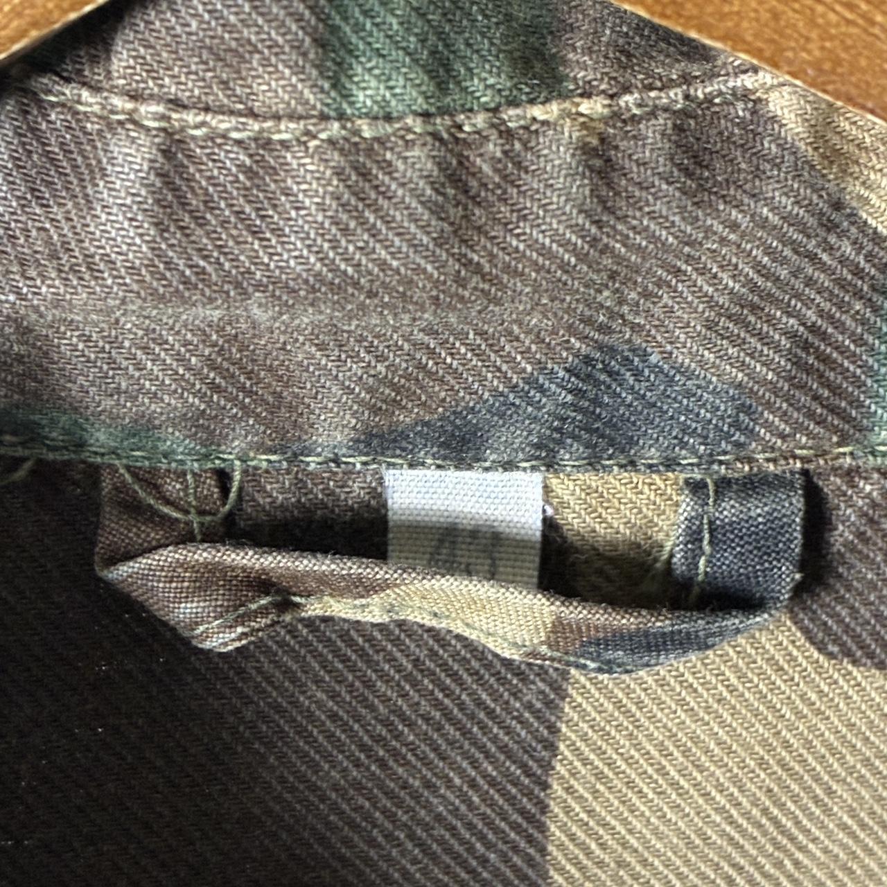 Khaki And Brown Vintage Turkish Military Field Shirt