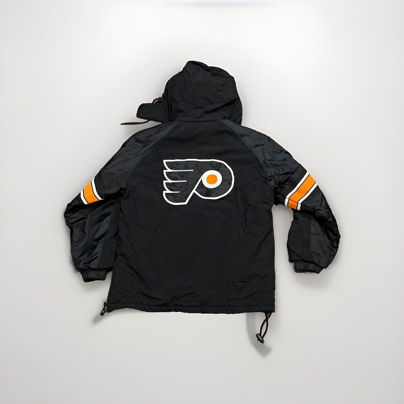 Vintage 90s Starter Philadelphia Flyers Pullover Hooded Coat