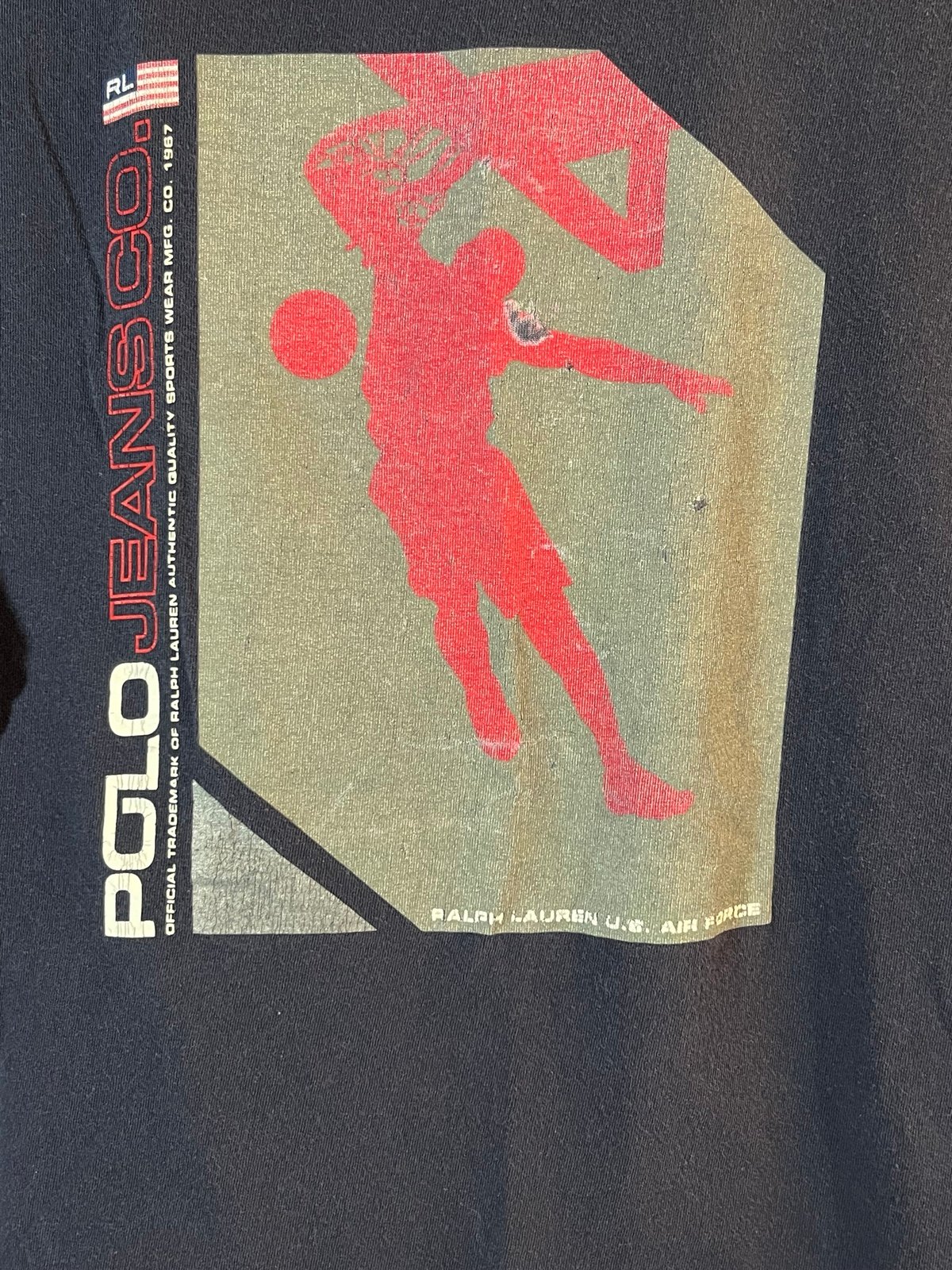 Ralph Lauren Polo Jeans Co Basketball T Shirt