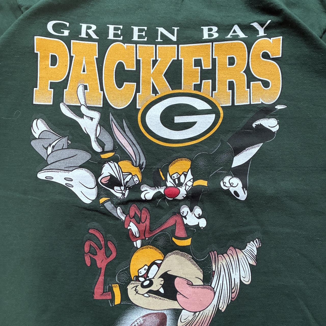 90s Looney Tunes Green Bay Packers T Shirt