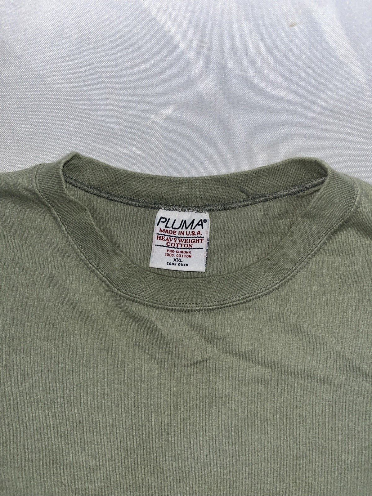 Vintage Y2K Pluma Blank Sage Green T Shirt