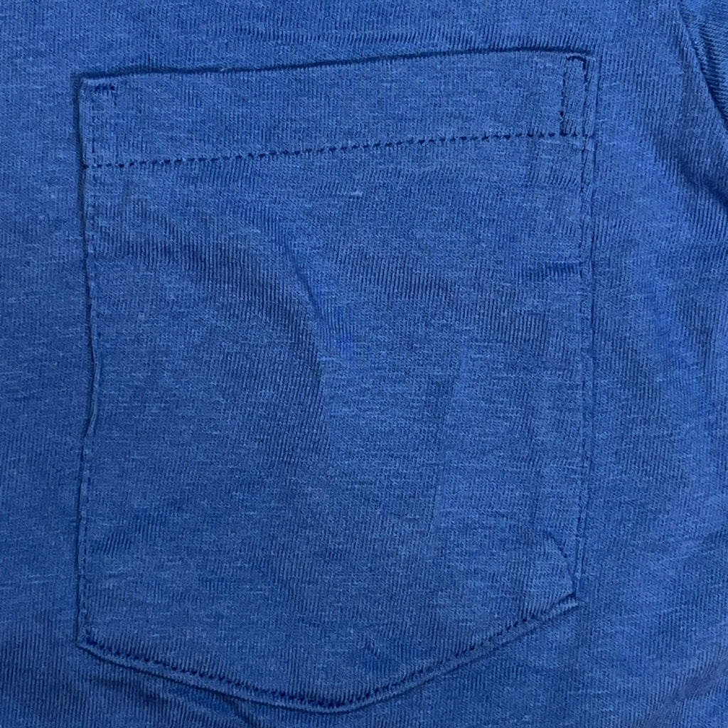Vintage 70s Towncraft JCPenney Blank Pocket T Shirt Blue Sz L