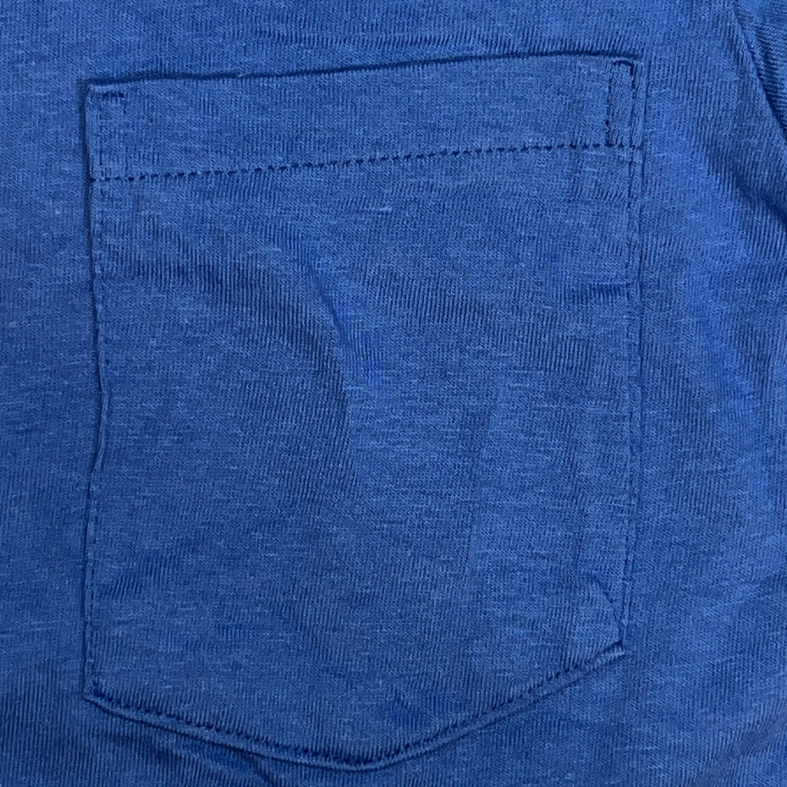 Vintage 70s Towncraft JCPenney Blank Pocket T Shirt Blue Sz L