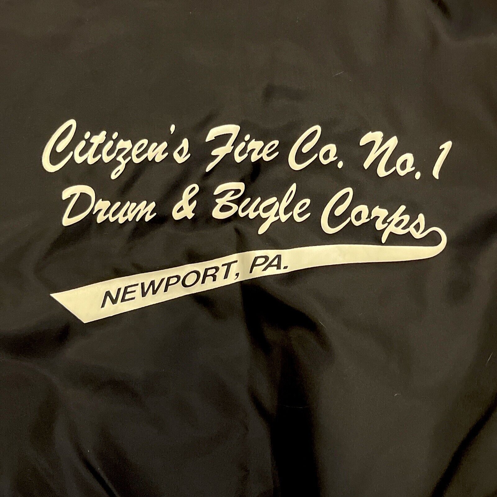 Vintage Birdie Drum And Bugle Corps Satin Jacket Sz XL Richard Leslie USA MADE