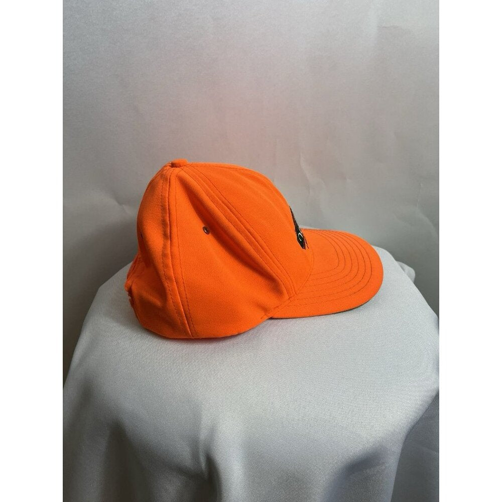 Vintage Whitetail Deer Hat Cap Mens Orange Hunting Outdoors