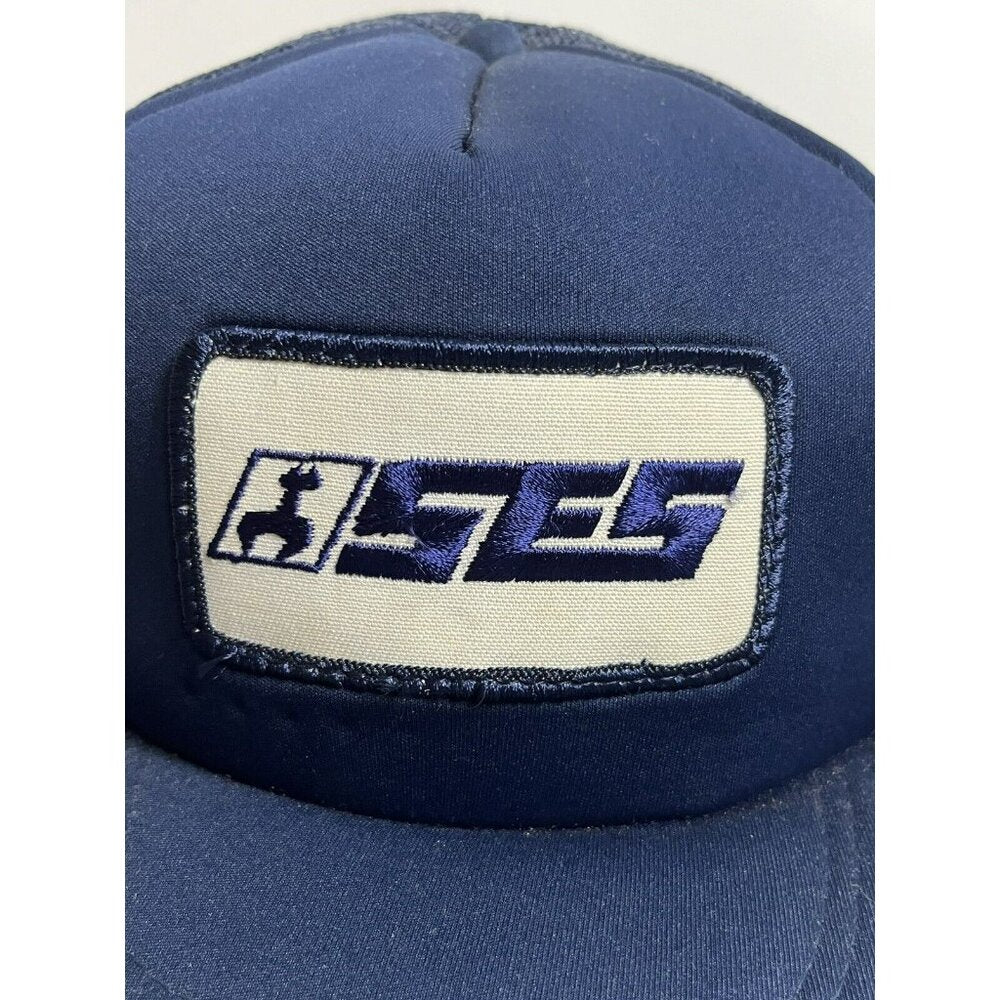 Vintage 80s SES Tools Trucker Snapback Hat
