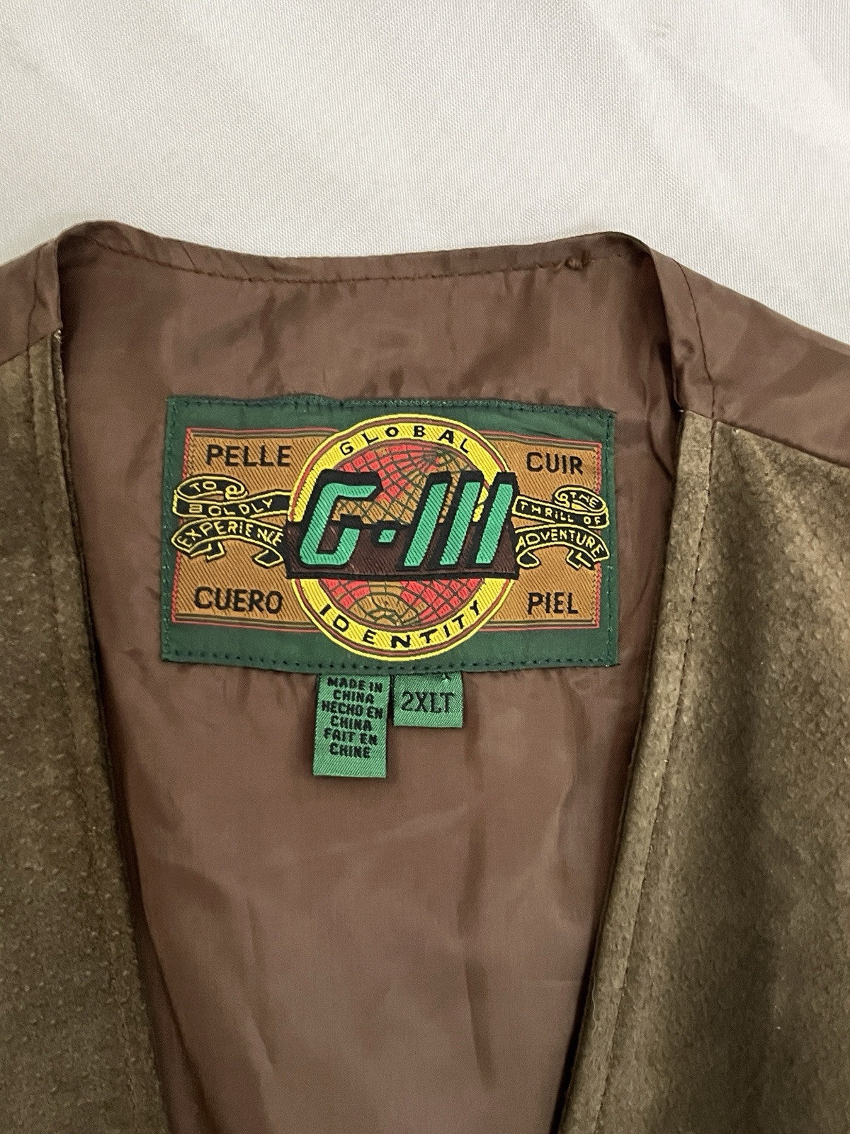 Vintage G-III Leather Vest Waistcoat