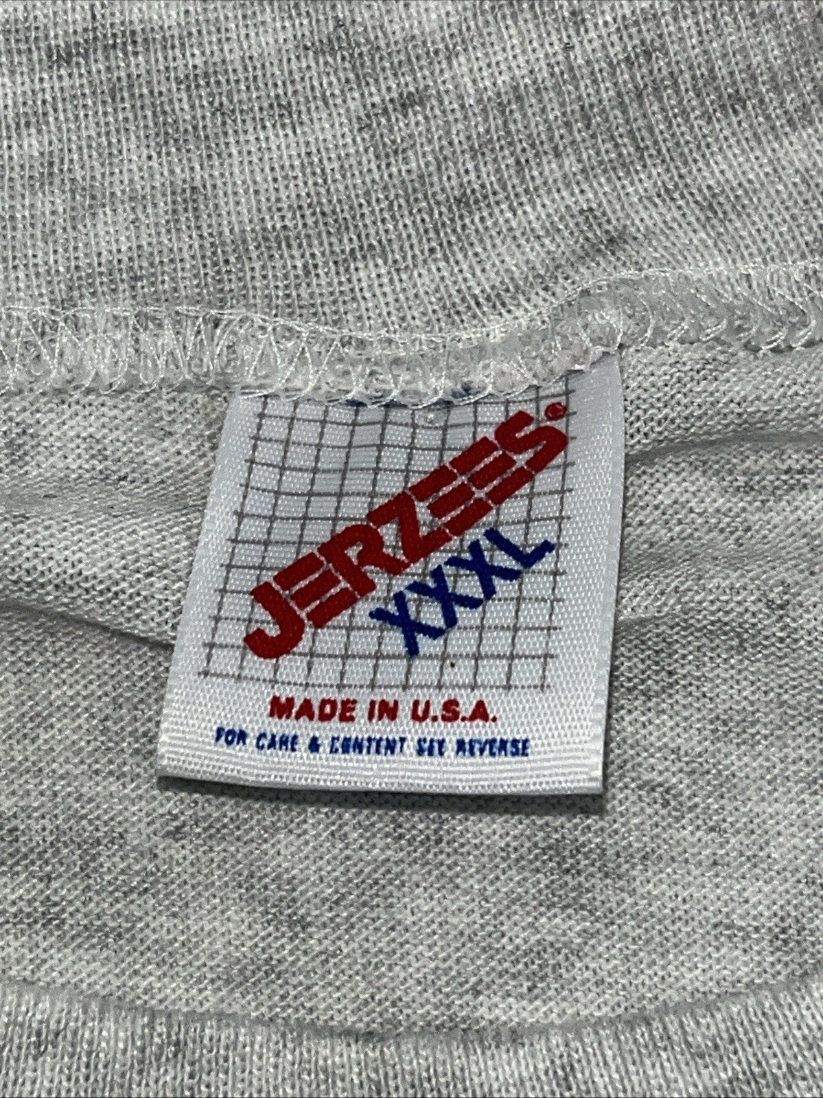 Vintage Ash Gray Jerzees 50/50 Blank T Shirt