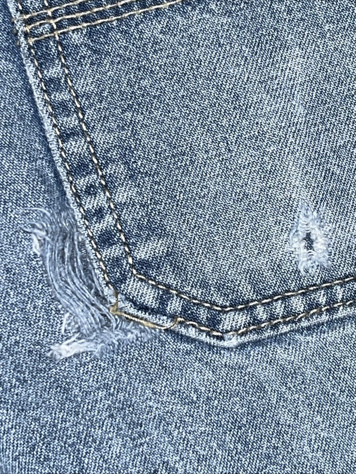 Custom Embroidered Denim Carpenter Shorts Jorts Denizen Work Y2K Flowers