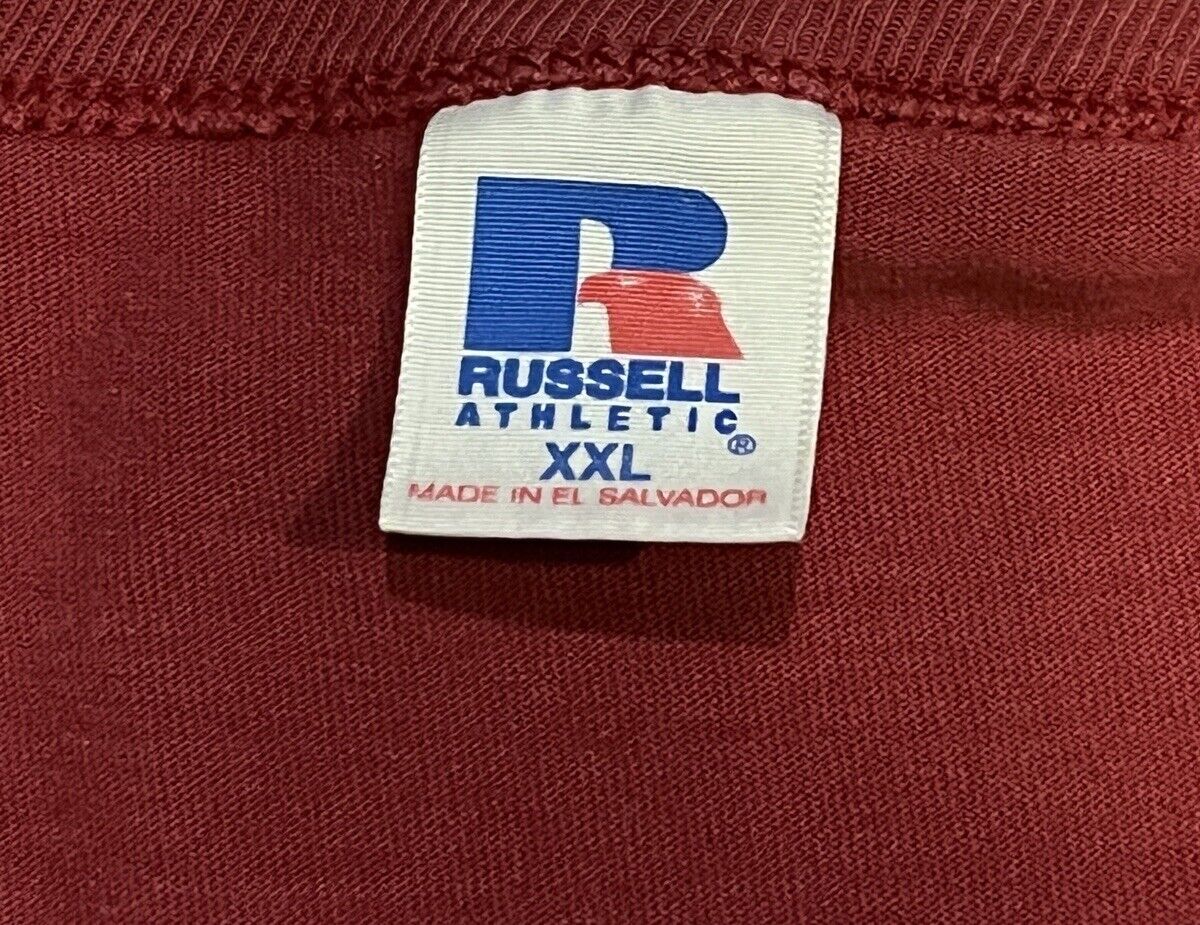 Vintage Y2K 90s St Joseph’s University College Russell Athletic T-Shirt XXL 2XL